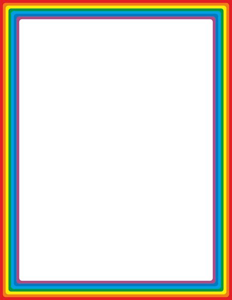 Rainbow page border. Free downloads at http://pageborders.org/download/rainbow-border/ Page Borders Free, Page Boarders, Rainbow Border, School Border, Printable Border, Borders Free, Scrapbook Frames, Border Templates, Frame Border Design