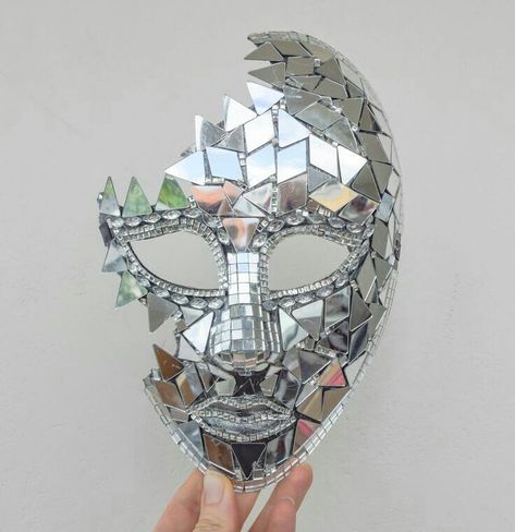 Masquerade Men, Mirror Disco Ball, Festival Mask, Shattered Mirror, Mask Light, Costume Carnaval, Burning Men, Mascaras Halloween, Mask Masquerade