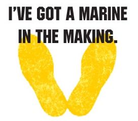 I've Got a Marine in the Making..someday we will have our own marine to be and watch him graduate from Parris Island, right where his daddy did!! Marine Sister Quotes, Marine Mom Quotes, Usmc Graduation, Army Mom Quotes, Women Marines, Marine Corps Mom, Marine Parents, Marine Corps Quotes, Marine Sister