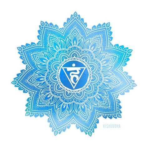 Throat Chakra Symbol, Chakra Colors, Healing Meditation, Throat Chakra, Indian Style, Good Vibes, Indian Fashion, Indiana, Geometry