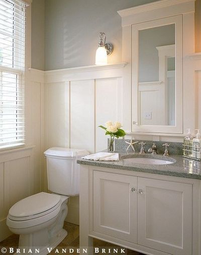 I will have tall wainscoting...one day. Bathroom Wainscoting, Wainscoting Bathroom, Board And Batten Wall, Bad Inspiration, Subway Tiles, Downstairs Bathroom, Upstairs Bathrooms, Bathroom Redo, Bath Room