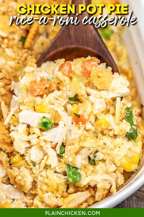 Rice A Toni And Chicken, Chicken Ricearoni Casserole, Pasta Roni Recipes Meals, Chicken And Rice A Roni Casserole, Rice A Roni Recipes Chicken, Shredded Chicken And Rice Recipes, Rice A Roni Chicken Casserole, What To Do With Rice, Rice A Roni Recipes