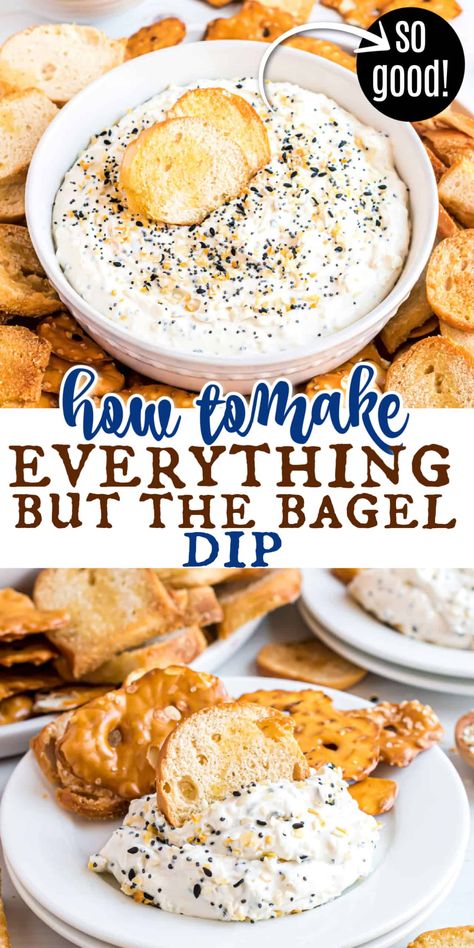 Bagel Dip Recipe, Everything Bagel Recipe, Dip Snacks, Bagel Flavors, Everything Bagel Dip, Bagel Dip, Bagel Recipe Easy, Easy Dip, Easy Dips