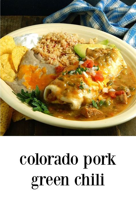 Pueblo Green Chili Recipes, Colorado Pork Green Chili, Pork Green Chili Recipe Colorado, Colorado Green Chili Recipes, Pork Green Chili Recipe, Pork Green Chile, Pork Green Chili, Hatch Green Chili Recipe, Green Chili Recipe