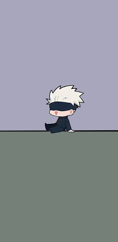 Gojo Satoru Chibi Wallpaper, Aesthetic Chibi Wallpaper, Gojo Cute Wallpapers, Gojo Lock Screen Wallpaper, Anime Lock Screen Aesthetic, Gojo Satoru Wallpaper Aesthetic, Gojo And Megumi, Gojo Satoru Wallpaper, Jujutsu Kaisen Wallpaper