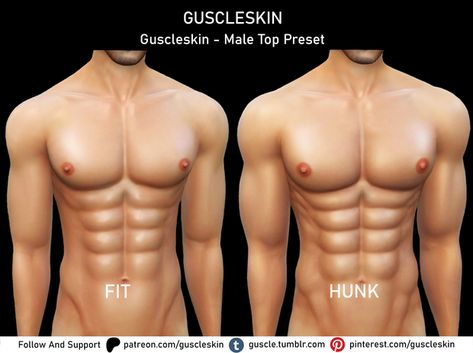 Guscleskin - Male Top Preset | Patreon Sims 4 Skills, Sims 4 Male, Sims 4 Stories, Sims 4 Piercings, Sims 4 Challenges, The Sims 4 Skin, Free Sims 4, Sims 4 Cc Makeup, Sims 4 Body Mods