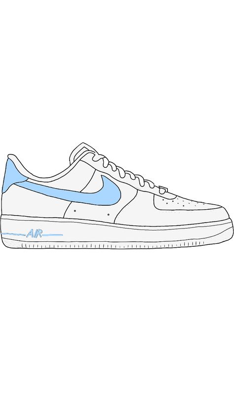 Sneaker Wallpaper, Blue Air Force 1, Blue Nike Air Force, Elsa Coloring, Elsa Coloring Pages, Air Force One Shoes, Aesthetic Drawings, Design Sneakers, Puppy Coloring Pages