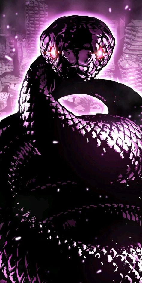 Purple Snake Aesthetic, Anime Snake, Black Serpent, Snake Woman, Street Magic, Purple Snake, Snake Art, Beautiful Snakes, Occult Art