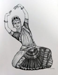 Art in India - A viewpoint: Black & White Bharatnatyam Dancers Pencil on paper -New Arrivals in the gallery Baratham Drawings, Classical Dance Drawing, Dance Art Drawing, Dancer Drawing, Pencil Drawing Images, Abstract Pencil Drawings, Human Figure Sketches, Dancing Drawings, Dancers Art