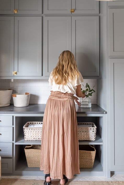 Laundry Room Addition, Laundry/mudroom Ideas, Pink Laundry Rooms, Laundry Room Paint, Sharing A Room, Laundry Room/mudroom, Laundry Room Colors, Custom Laundry Room, Blue Laundry Rooms