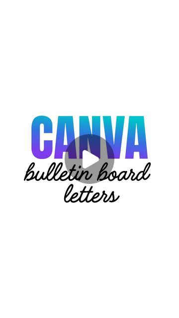 Back To School Night, Canvas Letters, School Night, Instagram Canva, Free Lettering, Canva Tutorial, Decor Organization, 3d Letters, Block Lettering