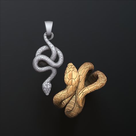 Snake Ring Pendant V2 Collection Set 3D print models 🏷️The link to order is in bio. #snake #pendant #ring #jewellery #jewelry #3dmodel #cobra #3d #digitalart #digital Bulgari Jewelry, Year Of The Snake, Pendant Ring, Snake Pendant, Organic Jewelry, Black Wings, Snake Ring, Pop Design, Ring Pendant