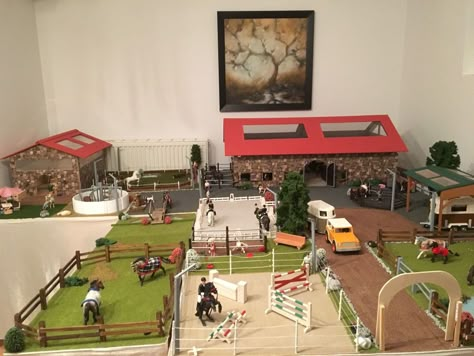 Schleich Horses Stable Diy, Shelich Horses, Schleich Horses Diy, Diy Schleich Horse Stuff, Schleich Diy Ideas, Diy Horse Toys, Horse Stables Design, Schleich Horses Stable, Schleich Diy