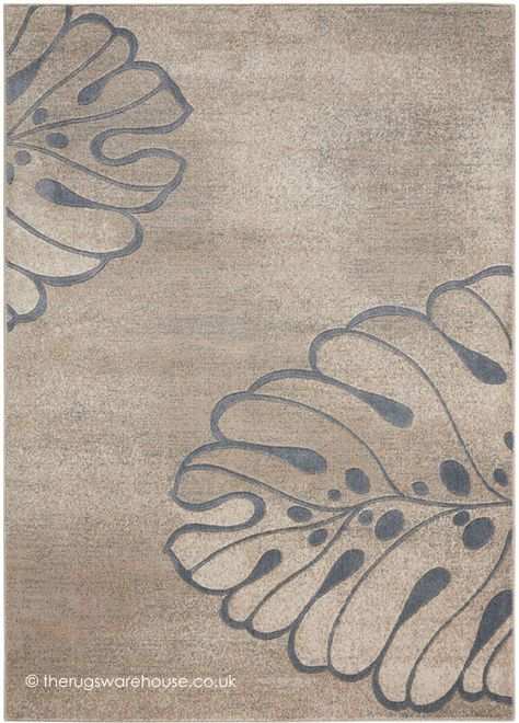 Maxell Leaves Beige Rug, a subtle contemporary floral rug (100% polyester, 3 sizes) http://www.therugswarehouse.co.uk/modern-rugs3/maxell-rugs/maxell-leaves-beige-rug.html #moderndecor Tropical Area Rugs, Nourison Rugs, Shades Of Beige, Rug Beige, Polyester Rugs, Floral Area Rugs, Riveting, Neutral Colour Palette, Classic Theme