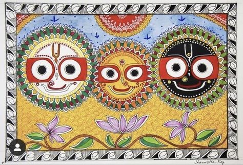 Puri Jaganath Paintings, Jagannath Balaram Subhadra Painting, Jagganath Lord Painting On Canvas, Jagnath Puri Painting, Jagganath Lord Drawing, Jagganath Lord Painting, Puri Jagannath Painting, Madhubani Art Krishna, Lord Jagganath