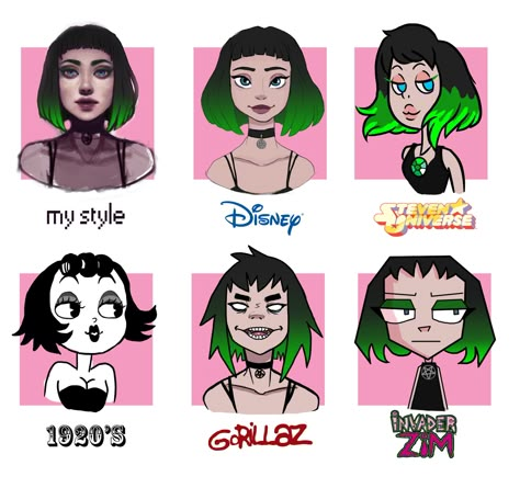 Art Style Challenge Art Styles Challenge, Different Character Styles, Character In Different Styles, Different Artstyle Challenge, Different Type Of Art Style, 10 Art Style Challenge, Style Challenge Drawing, Different Styles Challenge, Expression Drawing Challenge