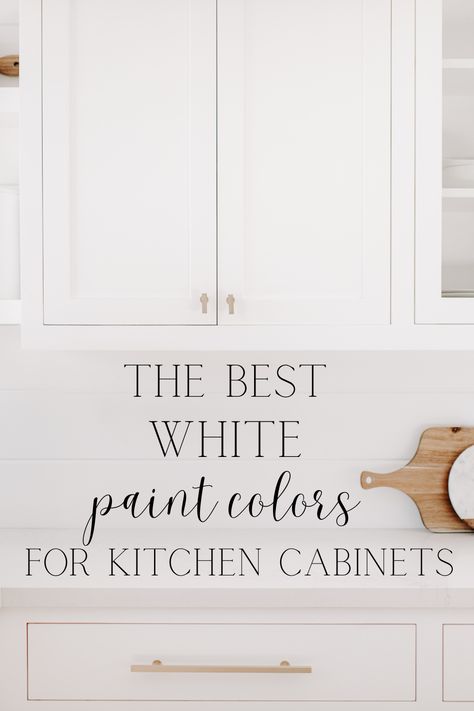 Cabinet And Trim Same Color, Best Kitchen White Paint Colors, Kitchen Cabinet Paint Colors White, Perfect White Paint For Kitchen Cabinets, Chalk White Kitchen Cabinets, White Or Off White Kitchen Cabinets, Best White Kitchen Cabinet Paint Color, White Cream Cabinets Kitchen, Kitchen White Paint Colors