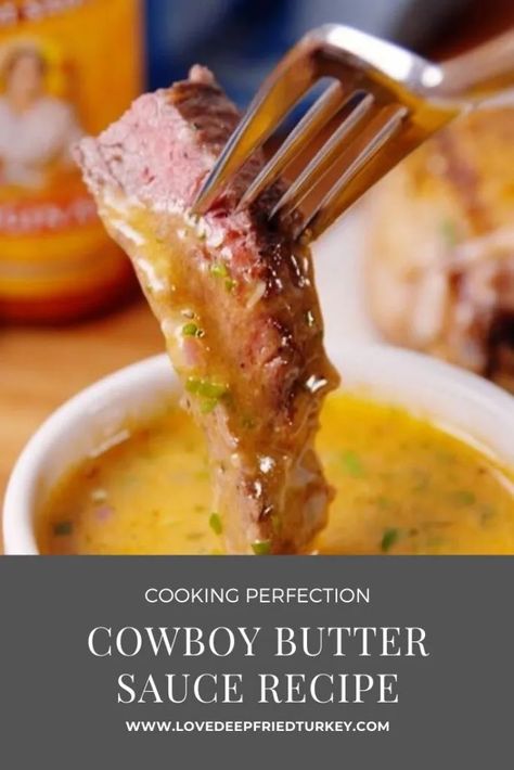 Cowboy Butter Dipping Sauce: Recipe, Tips and Ideas for Serving Cowboy Dipping Sauce, Cowboy Steak Butter, Cowboy Steak Sauce, Cowboy Sauce For Steak, Butter Gravy Recipe, Cowboy Sauce, Steak Dipping Sauce, Cowboy Butter Steak, Cowboy Butter Dipping Sauce