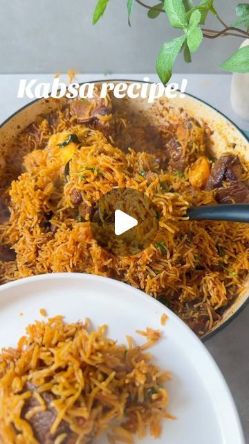 Foodi Ma on Instagram: "￼ If there’s one Middle Eastern dish that I feel like everybody should try it’s definitely ￼kabsa! Comes together in one pan and is the most flavorful dish you could have. This dish does need some time and attention, but the taste is so worth it. Let me know if you guys want a simpler babsa recipe. ￼#kabsa #kabsarecipe #lambkabsa #Chickenkabsa #rice #middleeastern #middleeasternrecepies #food #recipe" Lamb Kabsa Recipe, Chicken Kabsa Recipe, Kabsa Recipe, Meals Beef, Meals Chicken, Time And Attention, Mutton Recipes, Middle Eastern Dishes, Cooking Classy