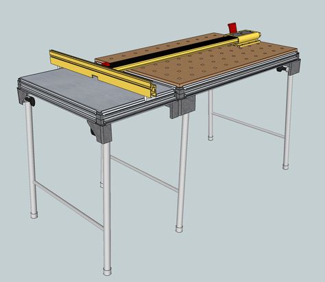 MFT Upgrade! Incra LS Positioner Incremental System vs. Table Saw Fence on MFT/3 Festool Mft, Workshop Table, Woodworking Table Plans, Sliding Table Saw, Table Saw Fence, Guide System, Sliding Table, Workbench Plans, Bench Ideas