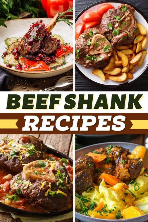 Try these beef shank recipes when you want to impress your guests! From osso bucco to stew to tacos, beef shanks make for some incredible meals. Grilled Beef Shank, Soup Shank Recipe, Shank Steak Recipes Beef, Beef Shank Steak Recipes, Slow Cooker Beef Shank, Cross Cut Shank Recipes, How To Cook Beef Shank Bone In, Beef Shank Tacos, Shank Recipes Beef