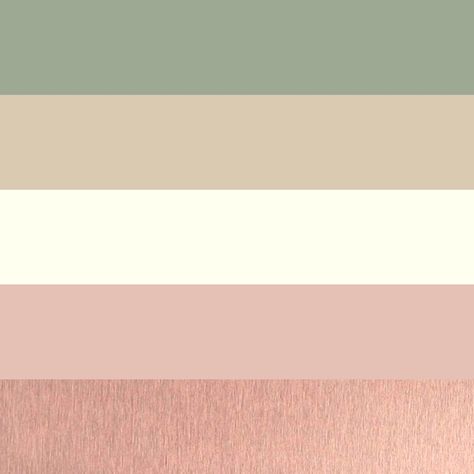 Colors for wedding, main colors Sage and Sand, with accents of blush, ivory, and rose gold Blush Color Palette, Gold Wedding Colors, Gold Color Palettes, Blush Wedding Flowers, Deco Rose, Sage Wedding, Wedding Palette, Sage Color, Wedding Color Palette