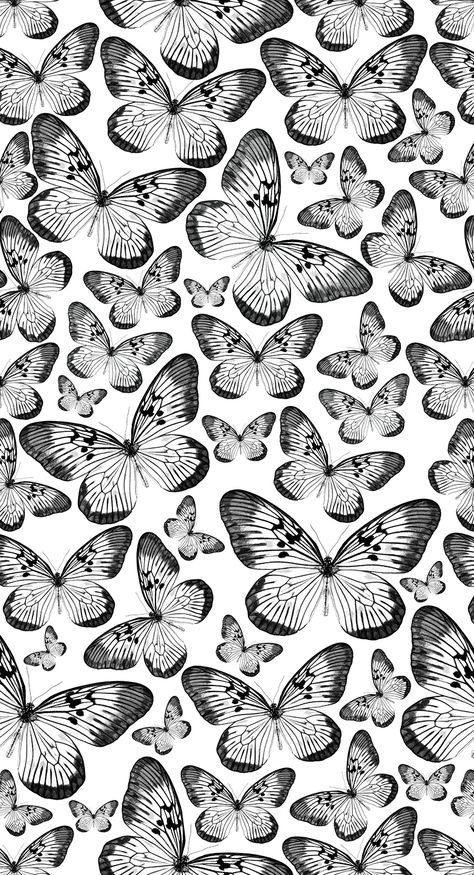 Black Butterflies Aesthetic, Kindle Background, Butterfly Wallpapers, Butterfly Tattoos On Arm, Black And White Wallpaper Iphone, Butterfly Black And White, Android Wallpaper Dark, Beautiful Butterfly Pictures, Buddha Art Painting