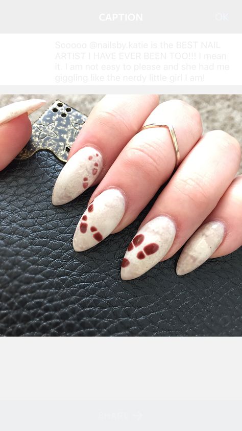 Wolfstar Inspired Nails, Marauders Inspired Nails, Marauders Nail Art, Wolfstar Nails, Marauders Nails, Hogwarts Nails, Hp Nails, Orlando Nails, Harry Potter Nails Designs