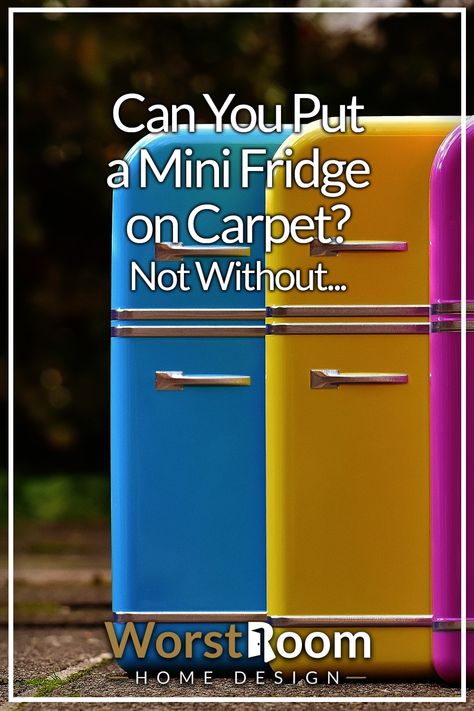 Can You Put a Mini Fridge on Carpet? Not Without... Mini Fridge Makeover, Fridge Makeover, Diy Classroom, Red Rooms, Netflix And Chill, Mini Fridge, Cute Room Decor, Interior Design Inspiration, Chalk Paint