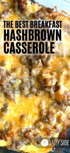 Christmas Morning Casserole, Sausage Hashbrown Breakfast, Sausage Hashbrown Breakfast Casserole, Hashbrown Breakfast, Morning Christmas, Skip Breakfast, Best Breakfast Casserole, Breakfast Hashbrowns, Hashbrown Casserole