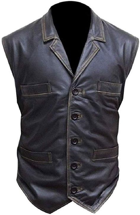 M&A Hub Hell on Wheels Cullen Bohannan Real Leather Motorcycle Biker Vest (L) Brown : Amazon.com.au: Clothing, Shoes & Accessories Cullen Bohannon, Hell On Wheels, Black Leather Vest, Rock N Roll Style, Black Button Down Shirt, Biker Vest, Distressed Jacket, Jackets Men Fashion, Moda Vintage