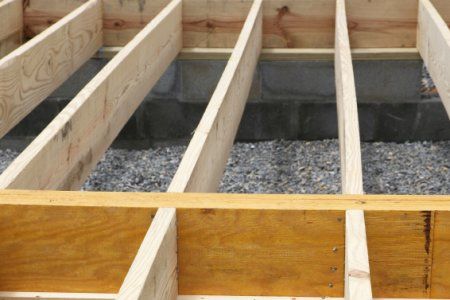 Floor joists are a vital component in any structure. Understanding their construction and spacing is a necessity for any aspiring DIYer. Restaurant Layout, Loft Floor, Shed Construction, Old Homes, Attic Flooring, Build Your Own House, Diy Building, Floor Framing, Diy Flooring