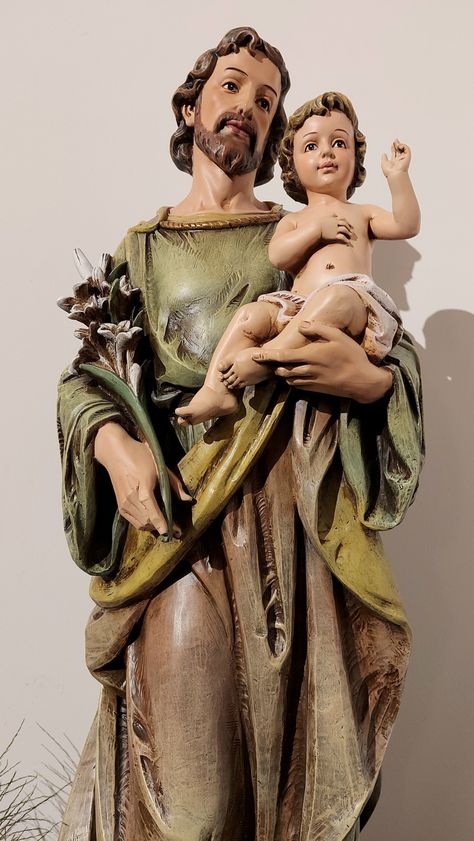 Saint Joseph Art, Saint Antony, St Joseph Statue, Jesus Cartoon, Sao Jose, Jesus And Mary Pictures, Jesus Photo, Saint Joseph, Holy Mary