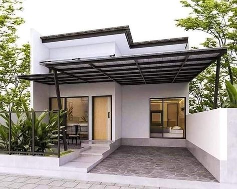 Mezzanine House Design, Home Designs Exterior, Modern Small House Design, Small House Design Exterior, Simple House Design, Modern House Facades, Minimal House Design, Small House Design Plans, Casa Container