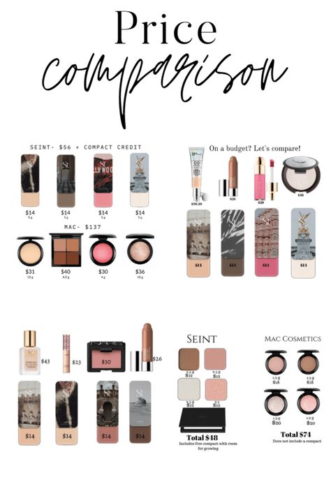 Seint Makeup Ingredients, Seint Makeup Color Match Chart, Makeup Expensive, Saint Makeup, Color Correcting Guide, Official Makeup, Maskcara Makeup, Makeup Ingredients, Beginner Makeup