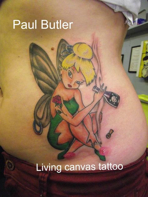 birminghamtattooartist.co.uk Bad Tinkerbell, Bad Tattoos, Custom Tattoo, Birmingham, Watercolor Tattoo, Tatting, Tattoos