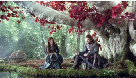 Ned and Catelyn by the Weirwood tree Game Of Thrones Tree, Lord Snow, Beans Image, Game Of Thrones Episodes, Eddard Stark, Catelyn Stark, Watch Game Of Thrones, Patriots Game, Ned Stark