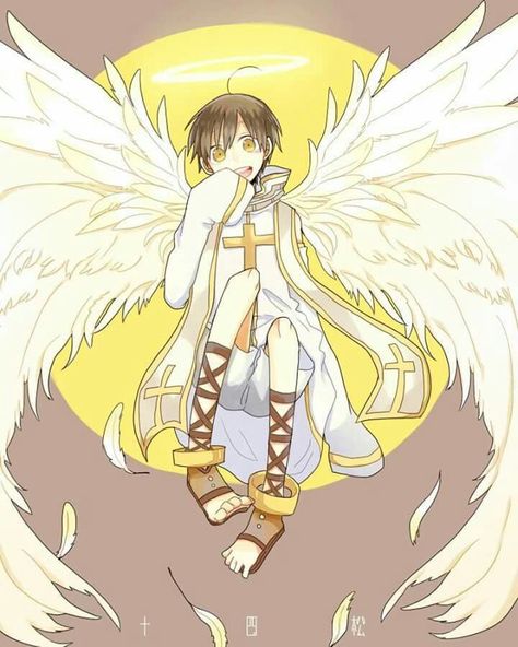 Jyushimatsu Comedy Anime, Anime Boy Sketch, Ange Demon, 캐릭터 드로잉, Angel And Devil, Angel Art, Anime Angel, Boy Art