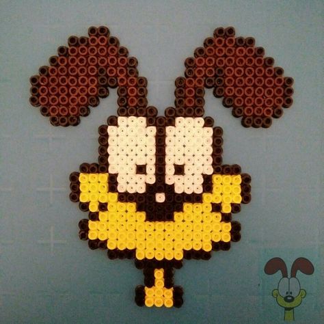 Perler Bead Patterns Garfield, Garfield Perler Bead Patterns, Garfield Perler Beads, Garfield Pixel Art, Garfield Perler, Odie Garfield, Garfield Odie, Christmas Perler Beads, Modele Pixel Art