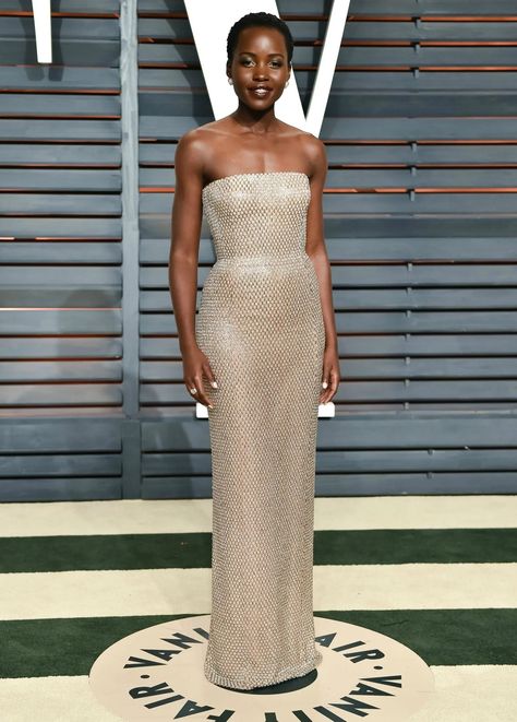 The Best-Dressed Celebrities of the Week | Glamour Calvin Klein Gown, Moda Afro, Lupita Nyong'o, Jenna Dewan, Oscar Dresses, Dress 2015, Festa Party, Oscar Party, Sleeveless Dresses