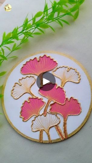 Facebook Cake Base Board Craft, Art Reels, Cake Base, Diy Wall Art Decor, Art And Craft Videos, Rock Painting Ideas Easy, Acrylic Painting For Beginners, Painted Boards, Instagram Diy