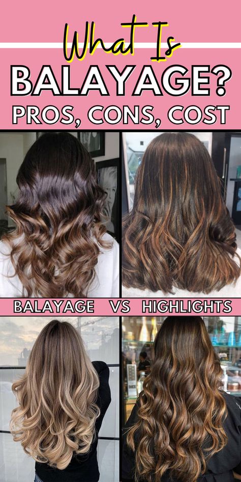 Balayage Vs Highlights Balayage Vs Babylights, Balayage Vs Ombre, Balayage Vs Highlights, Traditional Highlights, Highlights And Balayage, Balayage Before And After, What Is Balayage, Highlighting Techniques, Popular Hair