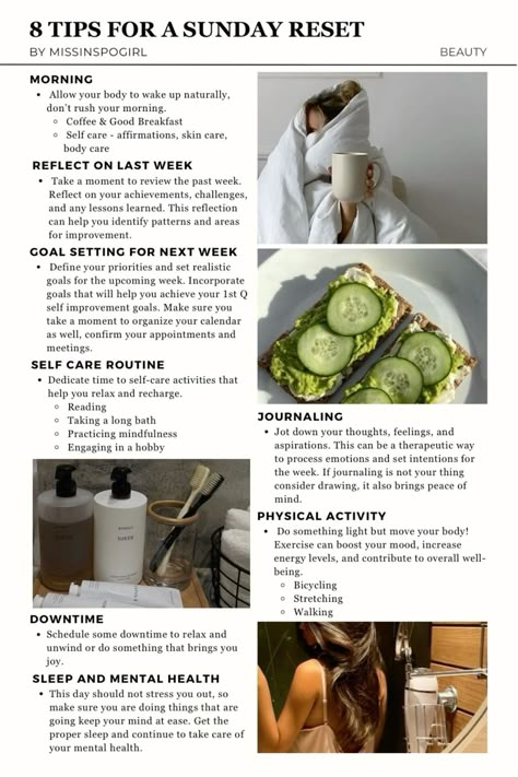 Sunday Reset, Sunday Routine, Boring People, Healthy Lifestyle Habits, Healthy Girl, Healthy Lifestyle Inspiration, Glow Up Tips, Bettering Myself, Healthy Juices