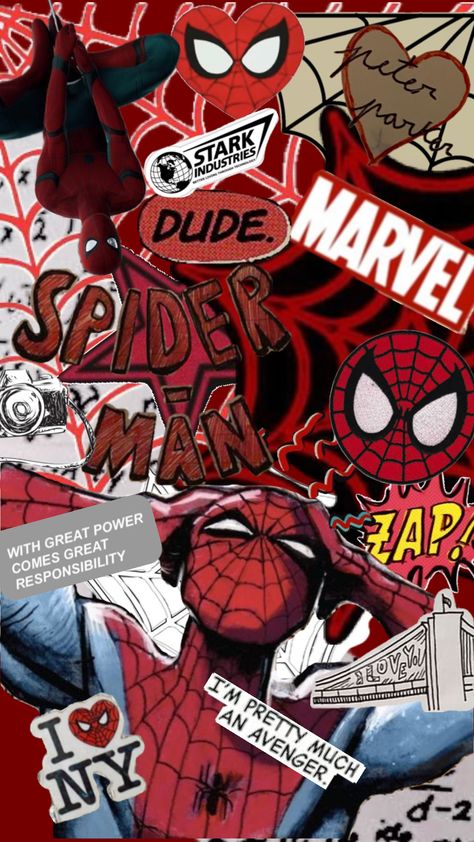 #spiderman #peterparker #wallpaper #quotes #vibes فنسنت فان جوخ, Spiderman Comic Art, Spaider Man, Image Spiderman, Spiderman Theme, Spiderman Art Sketch, Spiderman Pictures, Marvel Spiderman Art, Superhero Wallpaper