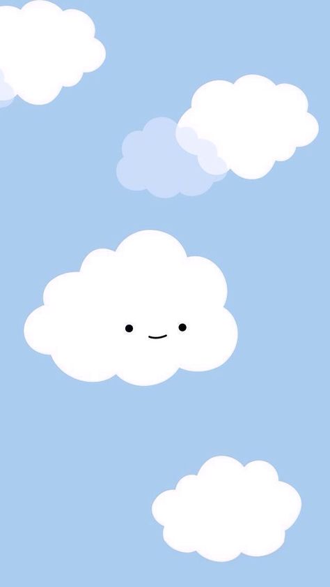 Aesthetic Cloud Wallpaper, Stickers Bonitos, Travel Doodles, Wallpaper For Iphone, Cloud Wallpaper, Cute Emoji Wallpaper, Aesthetic Vibes, Emoji Wallpaper, Desk Calendar