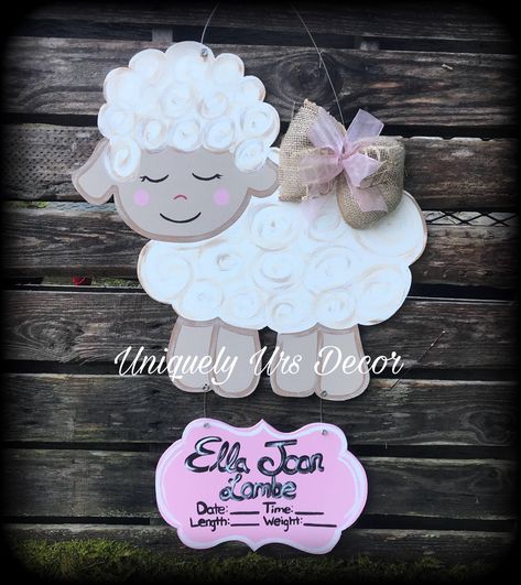 Excited to share this item from my #etsy shop: Lamb Door Hanger, Baby Door Hanger, Hospital Door Hanger, Nursery Door Hanger Door Hanger Hospital, Nursery Door Hanger, Door Hanger Baby, Baby Door Hanger, Hospital Door Hanger, Nursery Door, Hospital Door Hangers, Baby Door Hangers, Baby Hangers