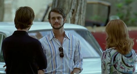 Hugh Dancy (center), Eddie  Redmayne (on left) & Julianne Moore in "Savage Grace" by Tom Kalin Mitch Hewer, Savage Grace, Chris Mason, Rupert Penry Jones, Rob James Collier, Scott Speedman, Mark Wright, Jamie Bell, Douglas Booth