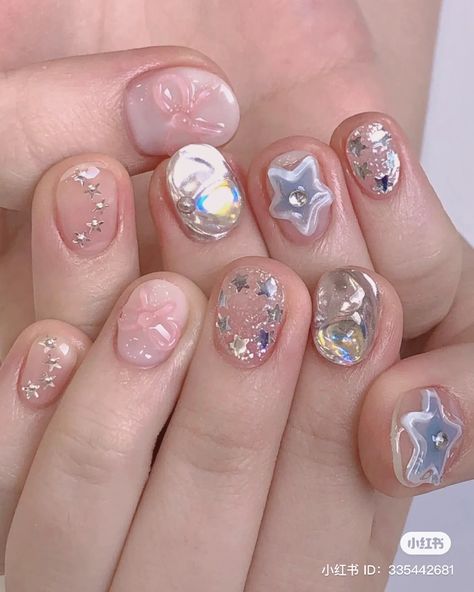 Short Nail Design, Cute Short Nails, Asian Nails, Hippie Nails, Punk Nails, Simple Gel Nails, Work Nails, Pretty Gel Nails, Really Cute Nails