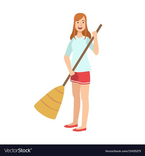 Person Sweeping The Floor, Sweeping The Floor, Smiling Person, Urban Forestry, Sweep The Floor, A Broom, The Floor, Transparent Png, Aurora Sleeping Beauty