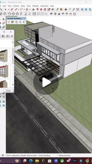 Sketchup Model Architecture, Sketch Up, Sketchup Tips, Sketchup Rendering, Sketchup Models, Sketchup Model, Unique Buildings, Reels Instagram, Everyday Objects